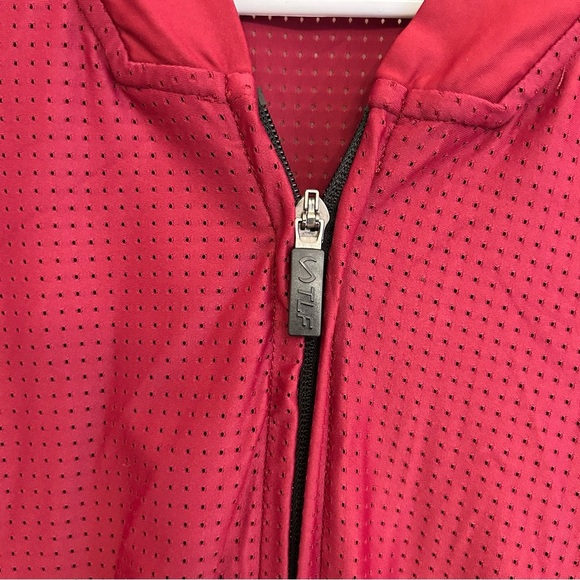 TLF Perforated Mesh Maddox Jacket Red Black Active Lightweight Size Large - Picture 3 of 10